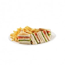 Hearty club sandwich by Contis